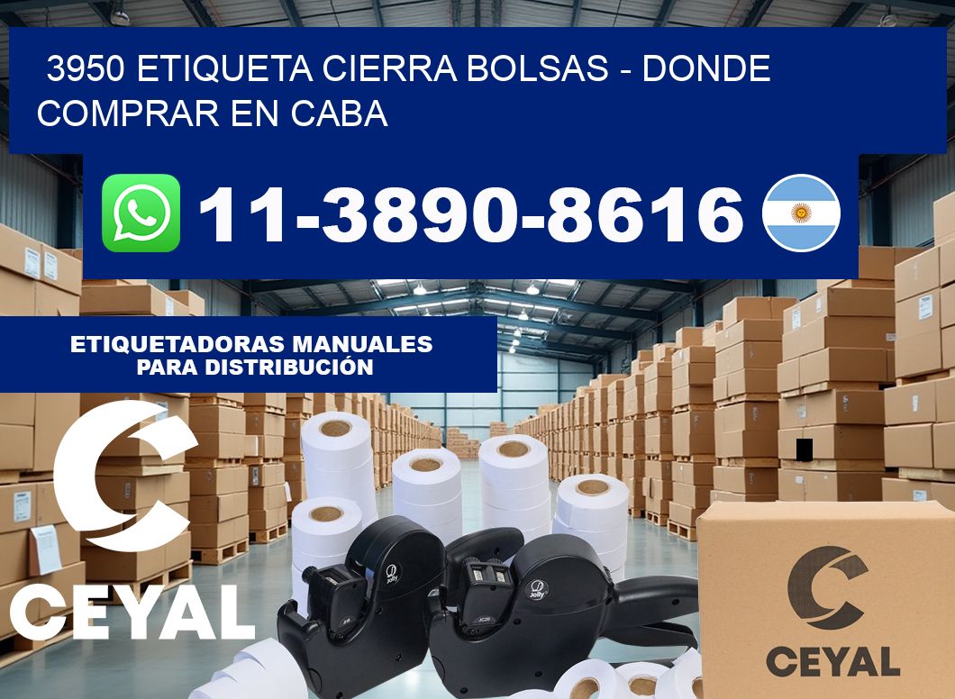 3950 etiqueta Cierra Bolsas – Donde Comprar en Caba