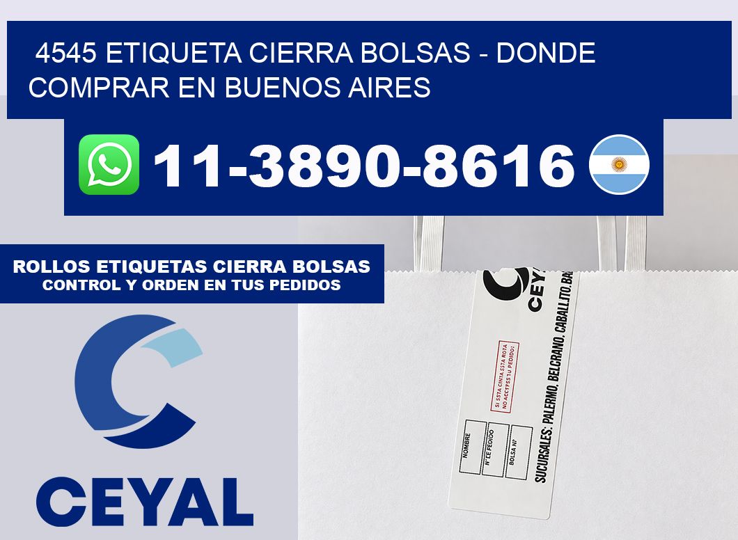 4545 etiqueta Cierra Bolsas – Donde Comprar en Buenos Aires