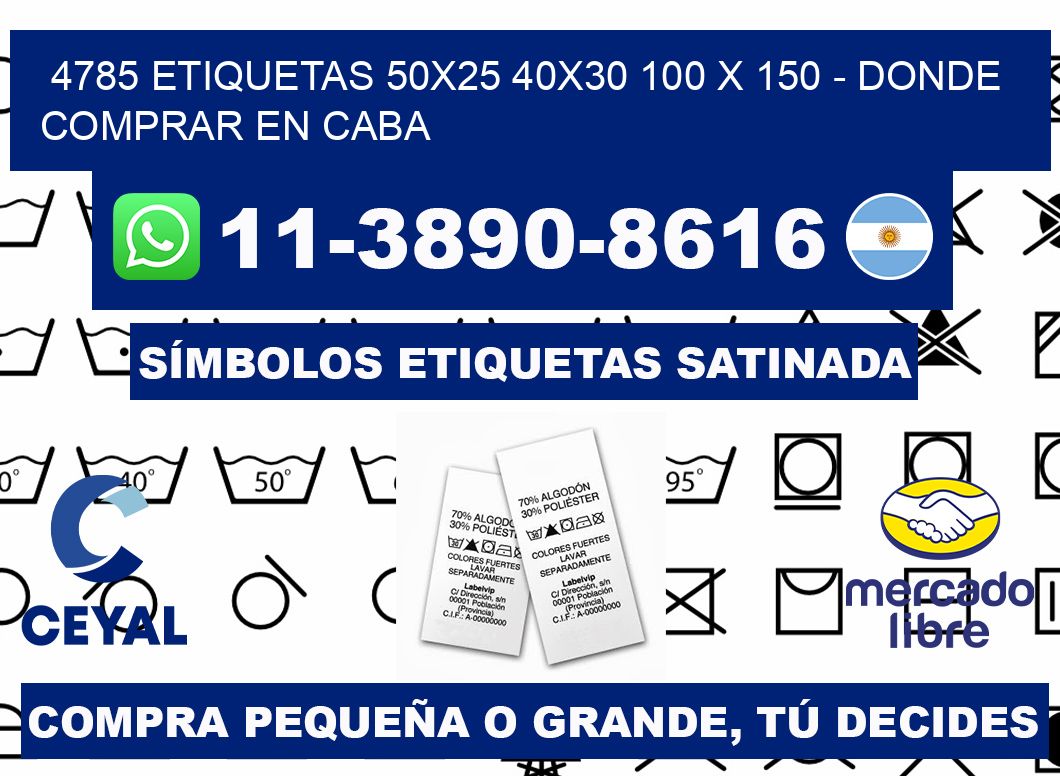 4785 etiquetas 50x25 40x30 100 x 150 - Donde Comprar en Caba