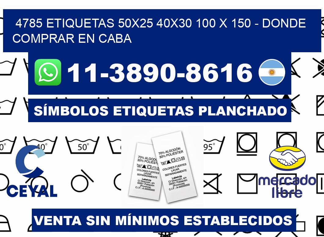 4785 etiquetas 50x25 40x30 100 x 150 - Donde Comprar en Caba