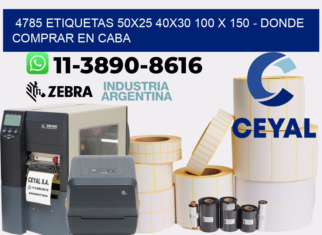 4785 etiquetas 50x25 40x30 100 x 150 - Donde Comprar en Caba