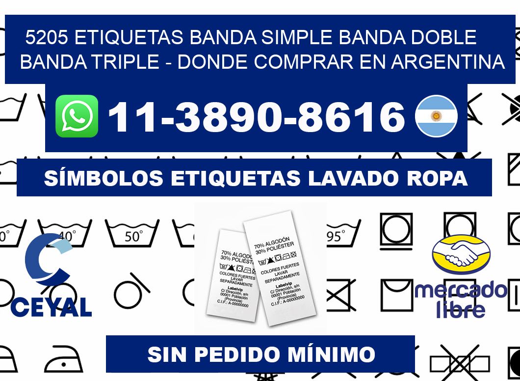 5205 etiquetas banda simple banda doble banda triple - Donde Comprar en Argentina