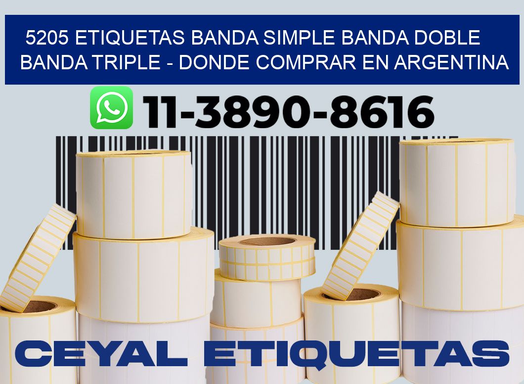 5205 etiquetas banda simple banda doble banda triple - Donde Comprar en Argentina