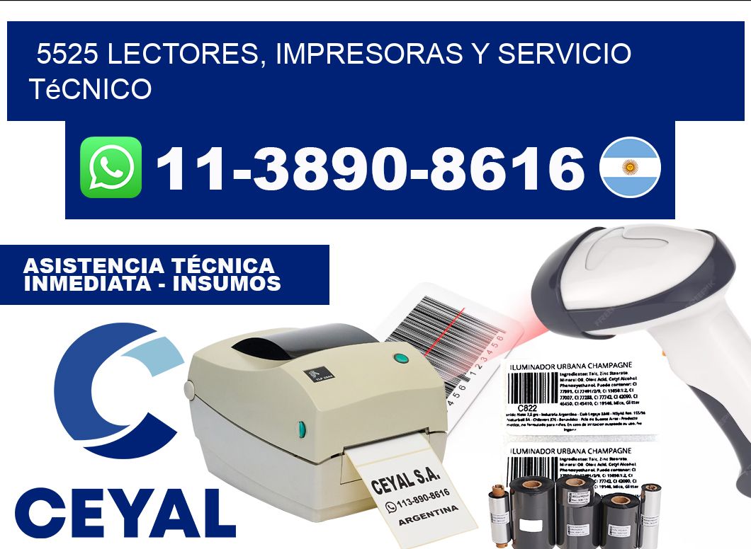 5525 Lectores, Impresoras y Servicio Técnico