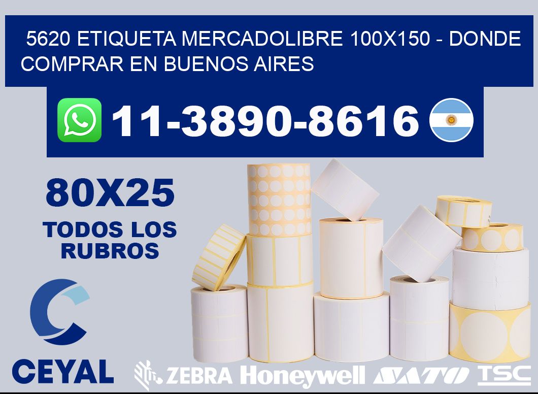 5620 etiqueta MercadoLibre 100x150 - Donde Comprar en Buenos Aires