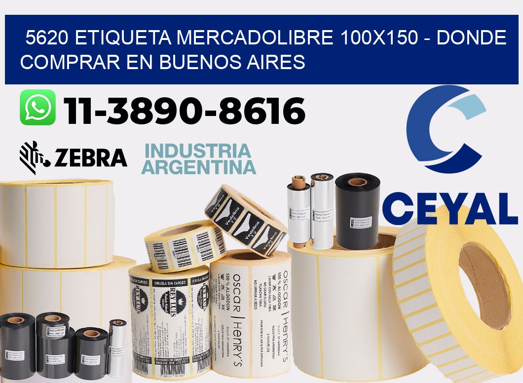5620 etiqueta MercadoLibre 100x150 - Donde Comprar en Buenos Aires