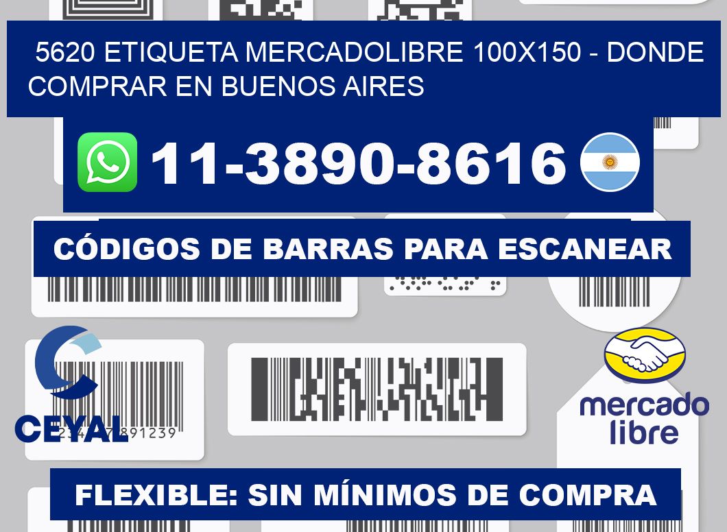 5620 etiqueta MercadoLibre 100x150 - Donde Comprar en Buenos Aires