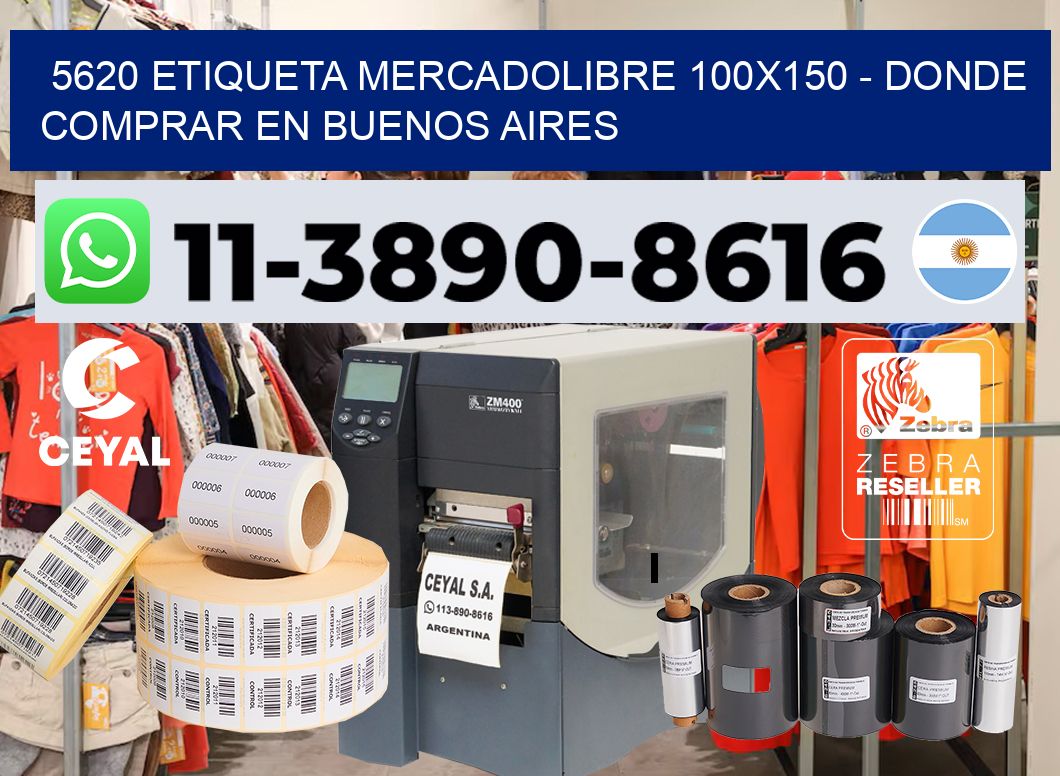 5620 etiqueta MercadoLibre 100×150 – Donde Comprar en Buenos Aires