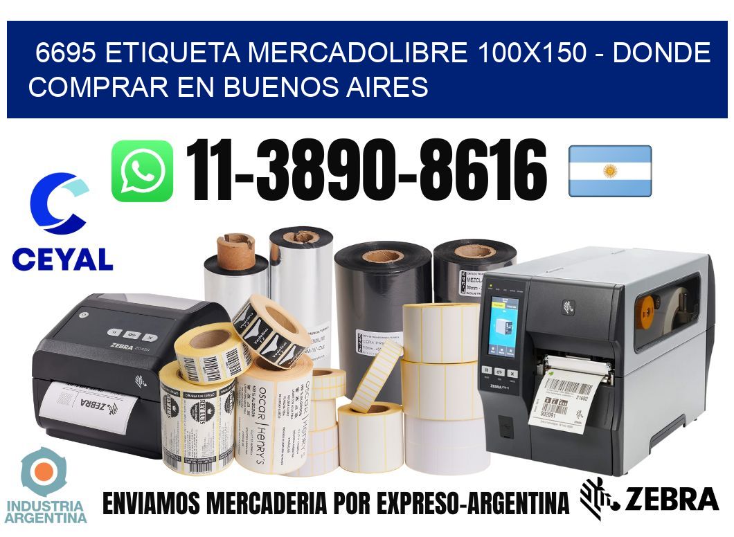 6695 etiqueta MercadoLibre 100x150 - Donde Comprar en Buenos Aires