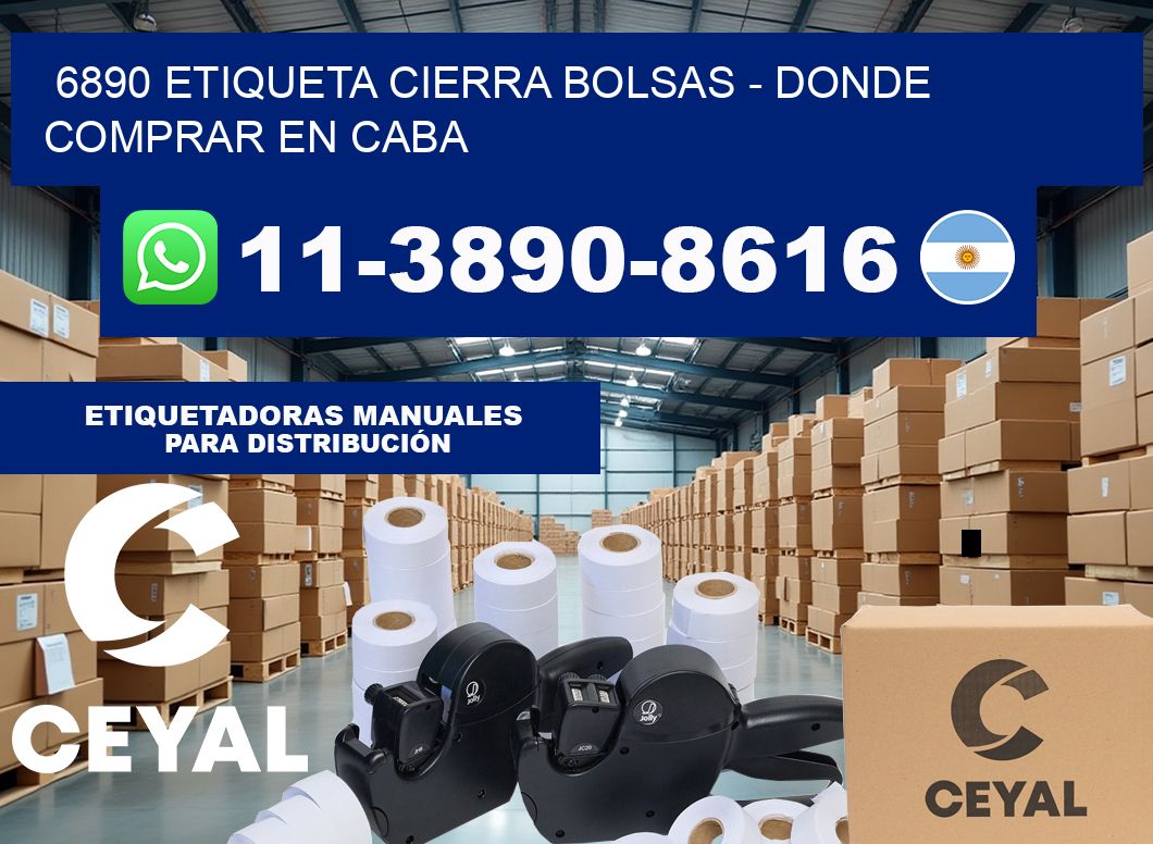 6890 etiqueta Cierra Bolsas – Donde Comprar en Caba