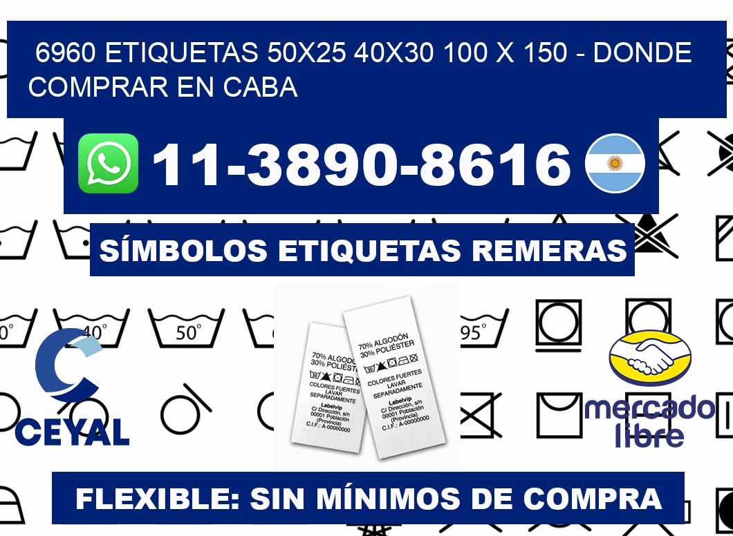 6960 etiquetas 50x25 40x30 100 x 150 - Donde Comprar en Caba