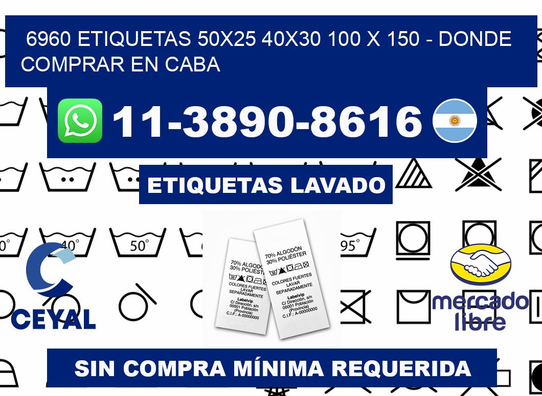 6960 etiquetas 50x25 40x30 100 x 150 - Donde Comprar en Caba