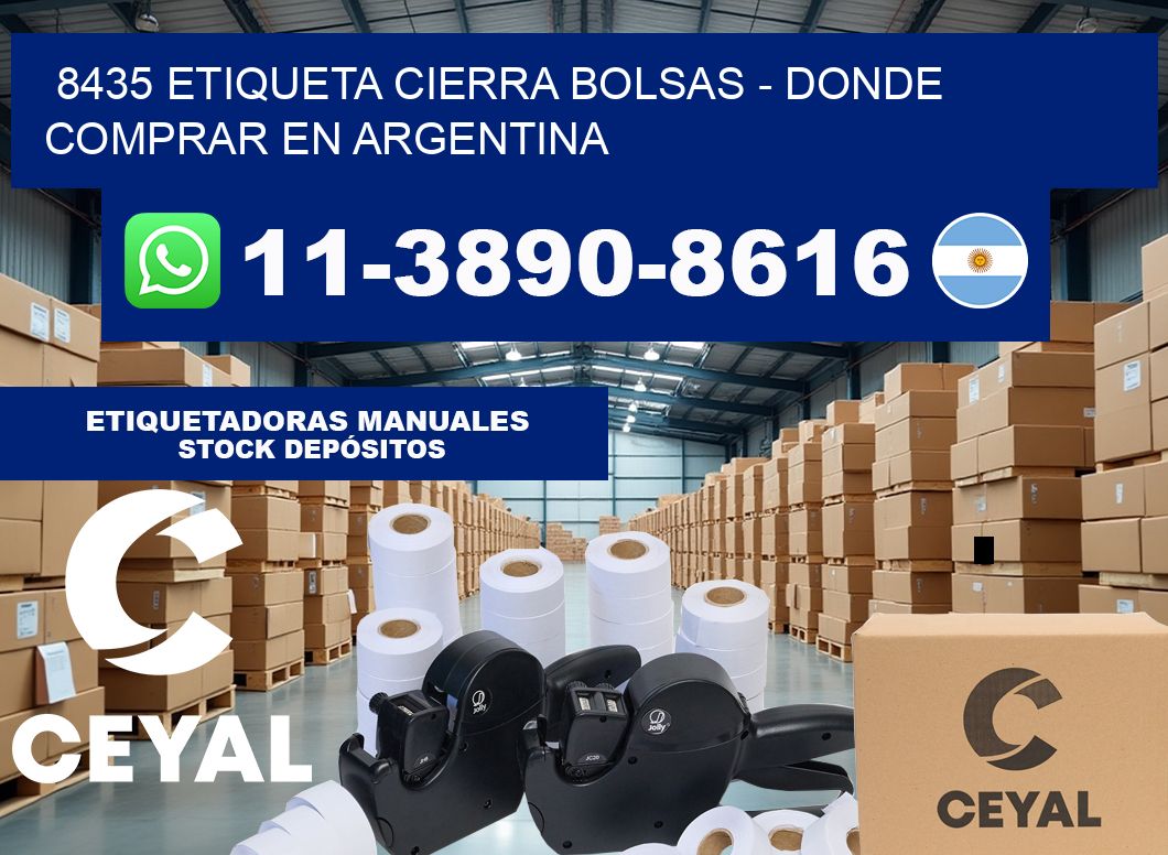 8435 etiqueta Cierra Bolsas – Donde Comprar en Argentina