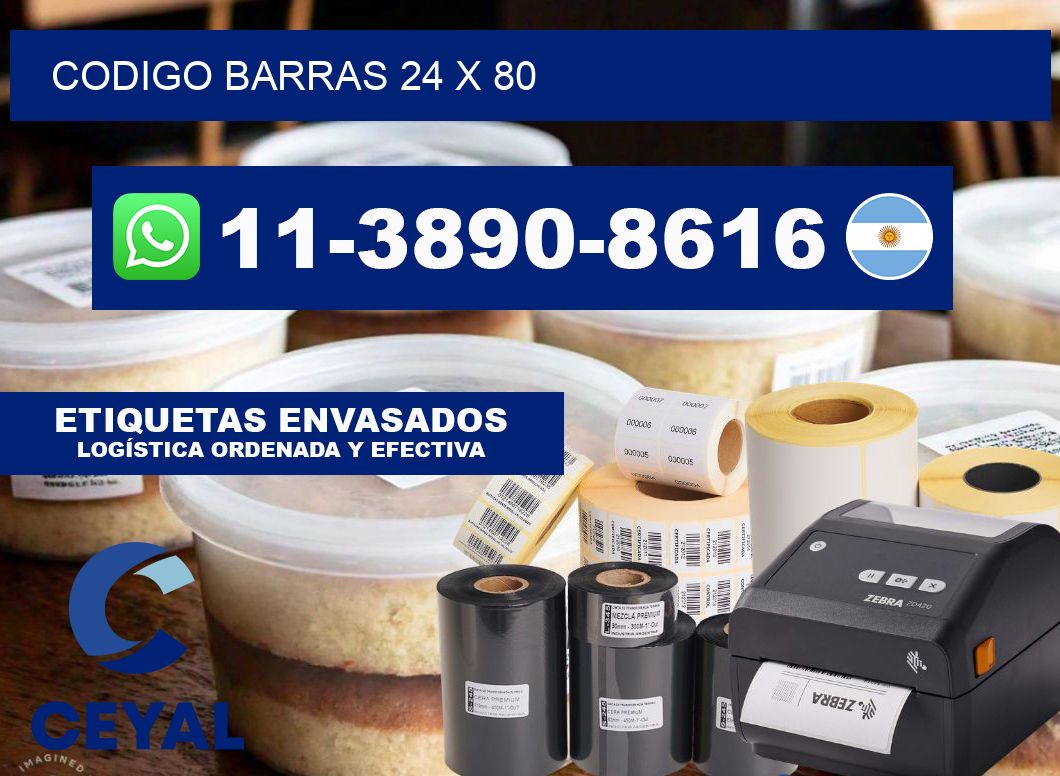 Codigo barras 24 x 80