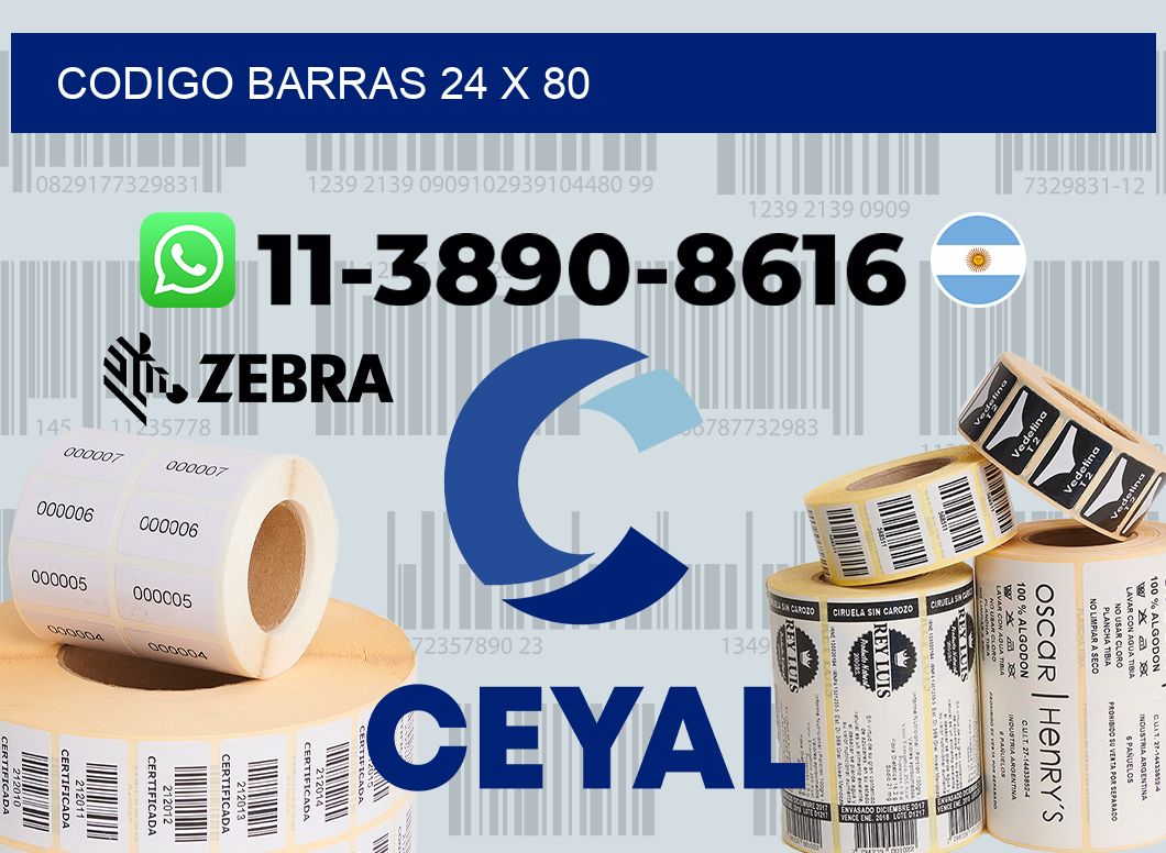 Codigo barras 24 x 80