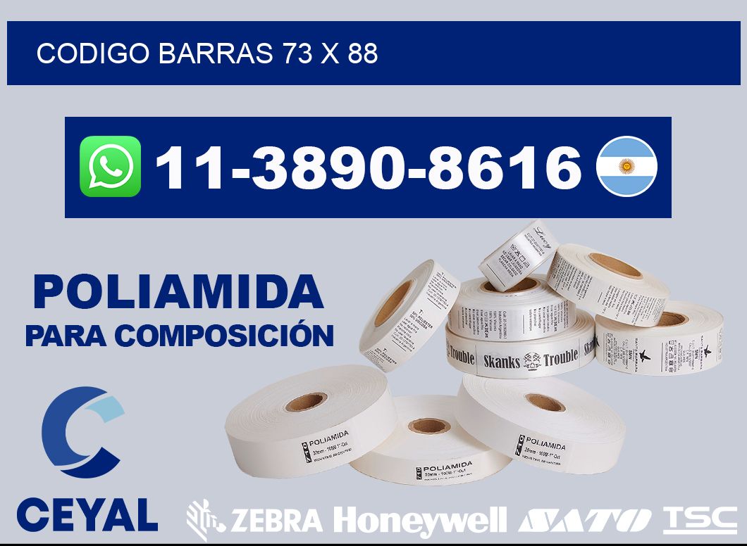 Codigo barras 73 x 88