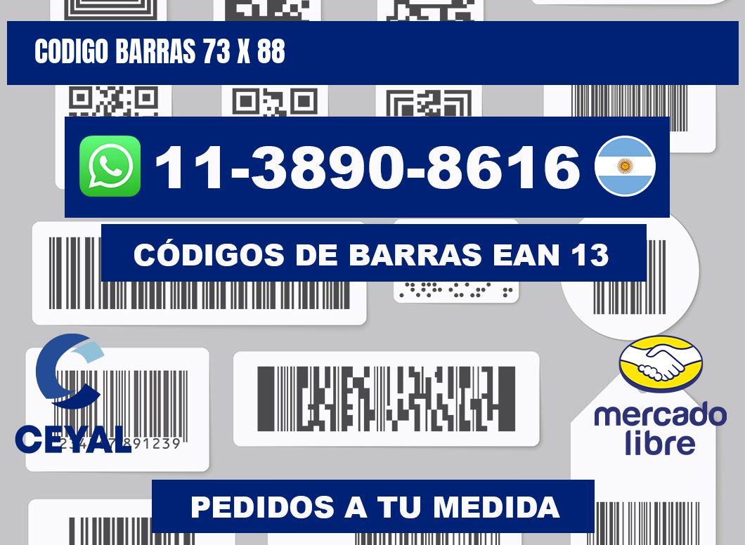 Codigo barras 73 x 88