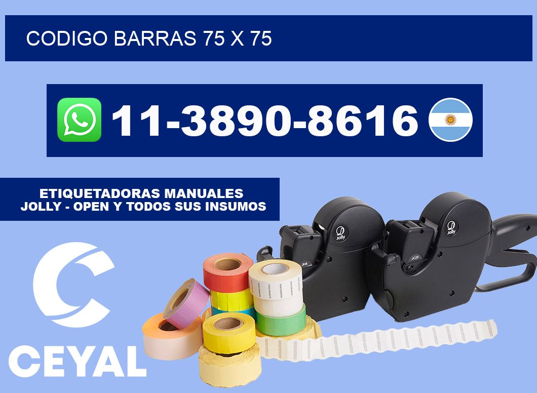 Codigo barras 75 x 75