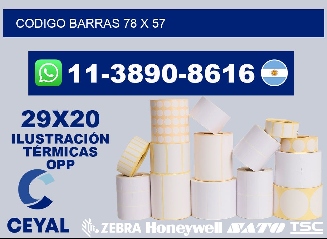 Codigo barras 78 x 57