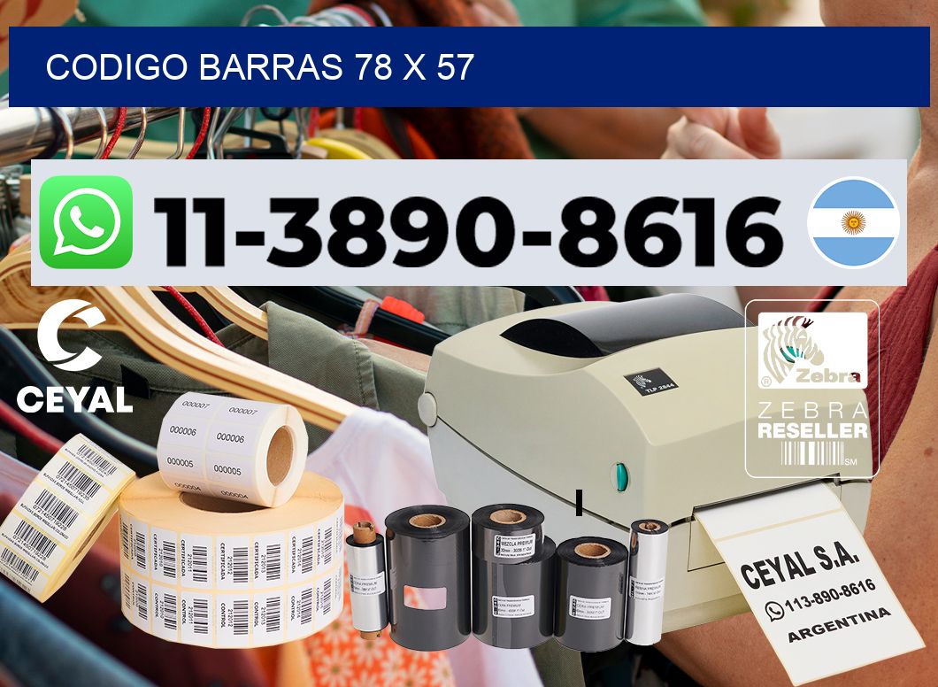 Codigo barras 78 x 57
