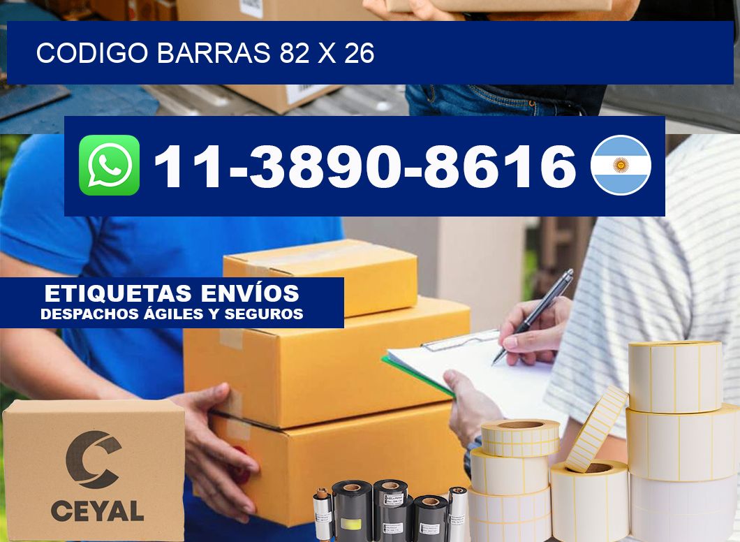 Codigo barras 82 x 26