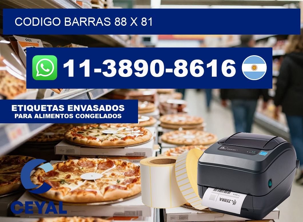 Codigo barras 88 x 81