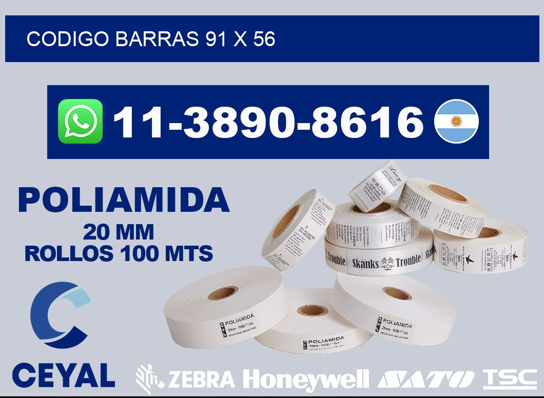 Codigo barras 91 x 56