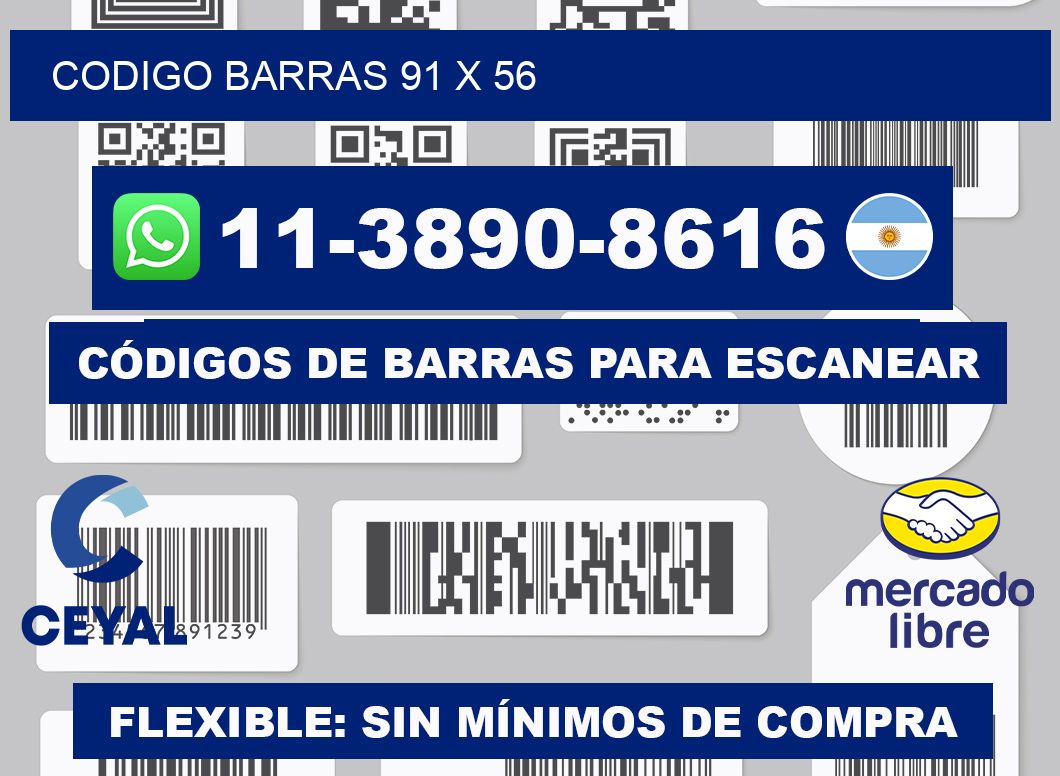 Codigo barras 91 x 56