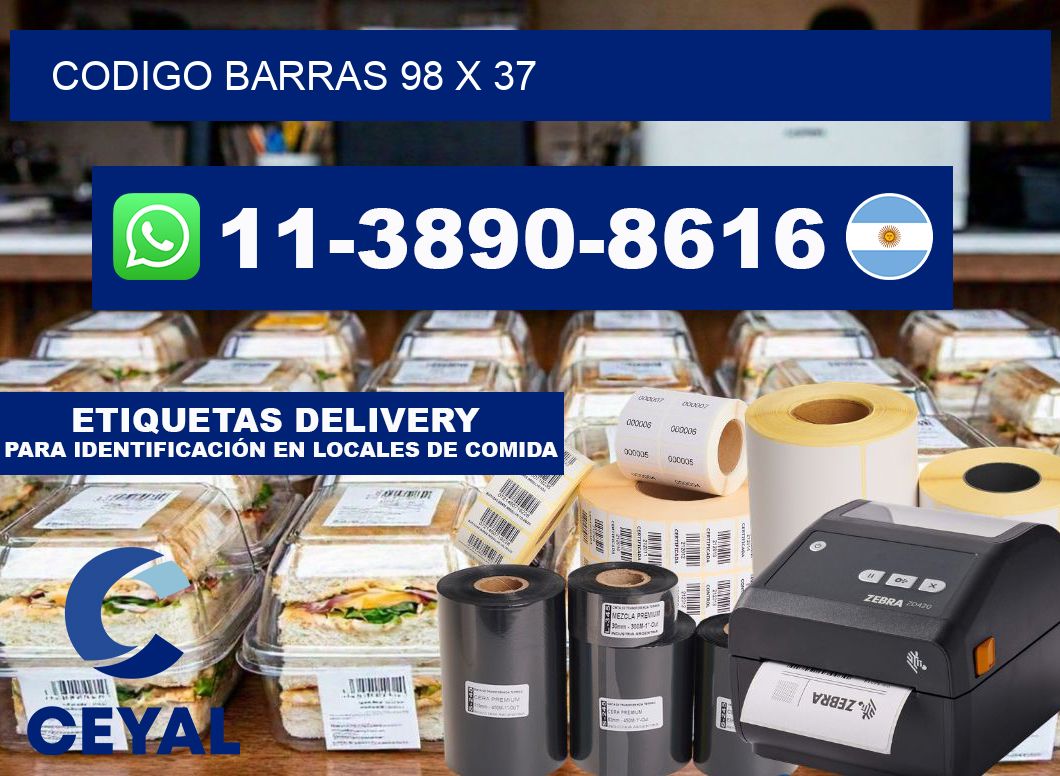 Codigo barras 98 x 37