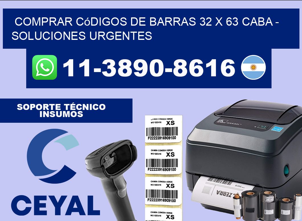 Comprar códigos de barras 32 x 63 CABA – soluciones urgentes
