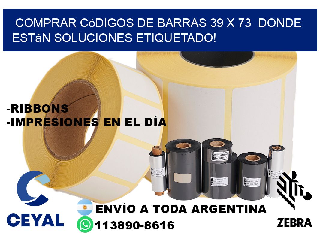 Comprar códigos de barras 39 x 73  donde están soluciones etiquetado!