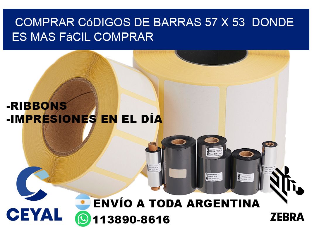 Comprar códigos de barras 57 x 53 Donde es mas fácil comprar