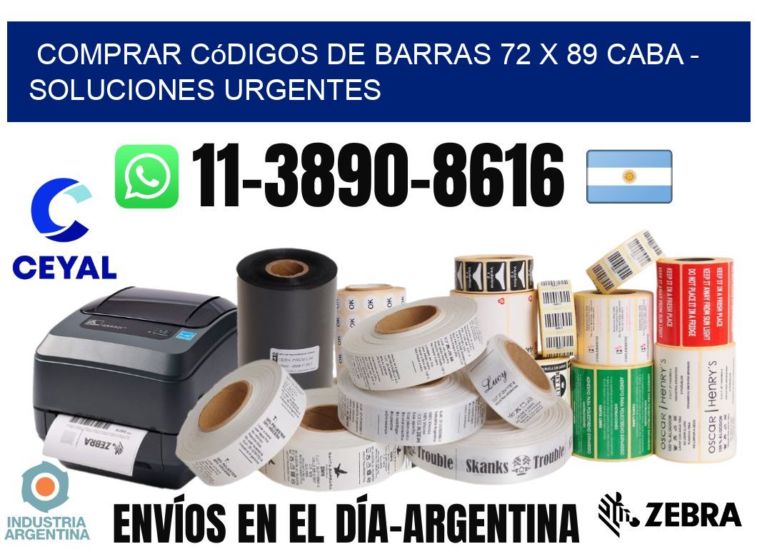 Comprar códigos de barras 72 x 89 CABA - soluciones urgentes
