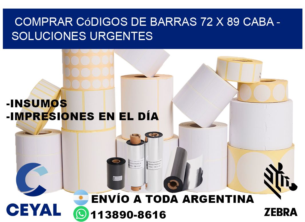 Comprar códigos de barras 72 x 89 CABA - soluciones urgentes