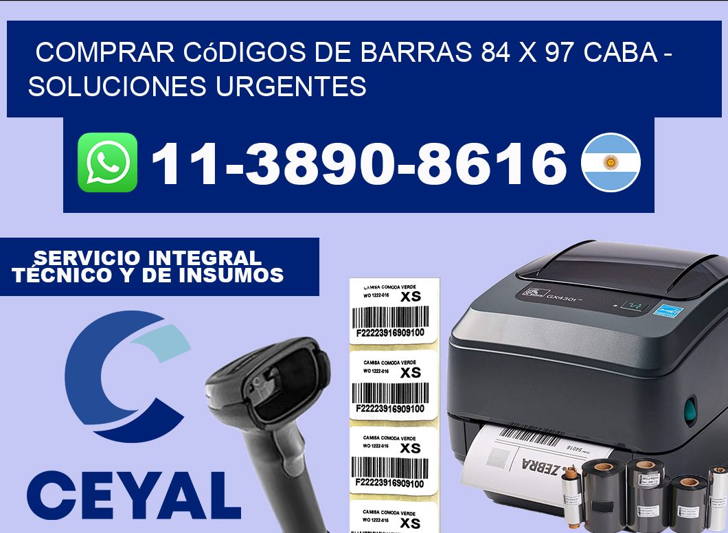 Comprar códigos de barras 84 x 97 CABA – soluciones urgentes