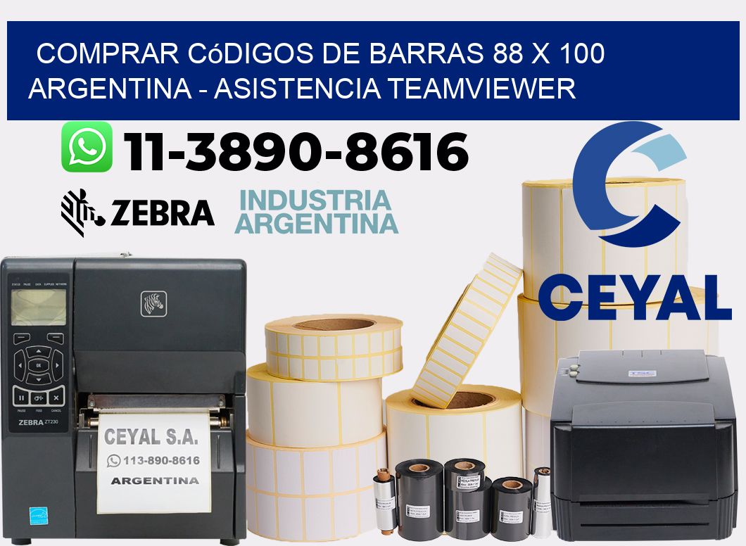 Comprar códigos de barras 88 x 100 argentina - asistencia teamviewer