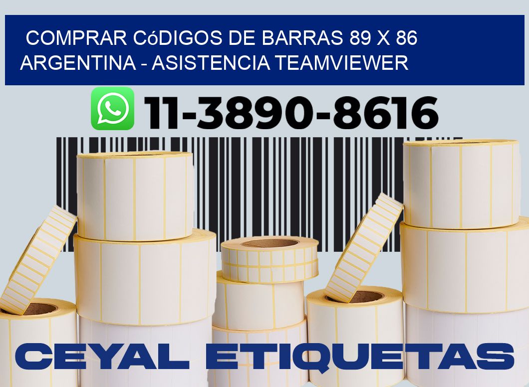 Comprar códigos de barras 89 x 86 argentina - asistencia teamviewer