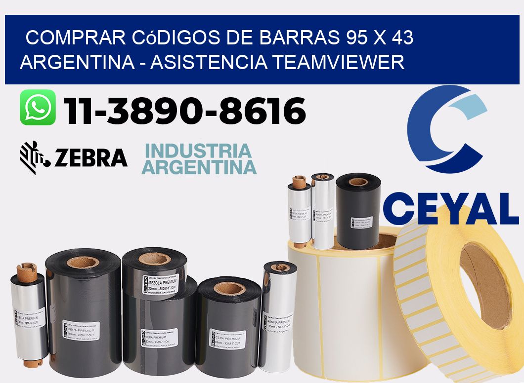 Comprar códigos de barras 95 x 43 argentina - asistencia teamviewer