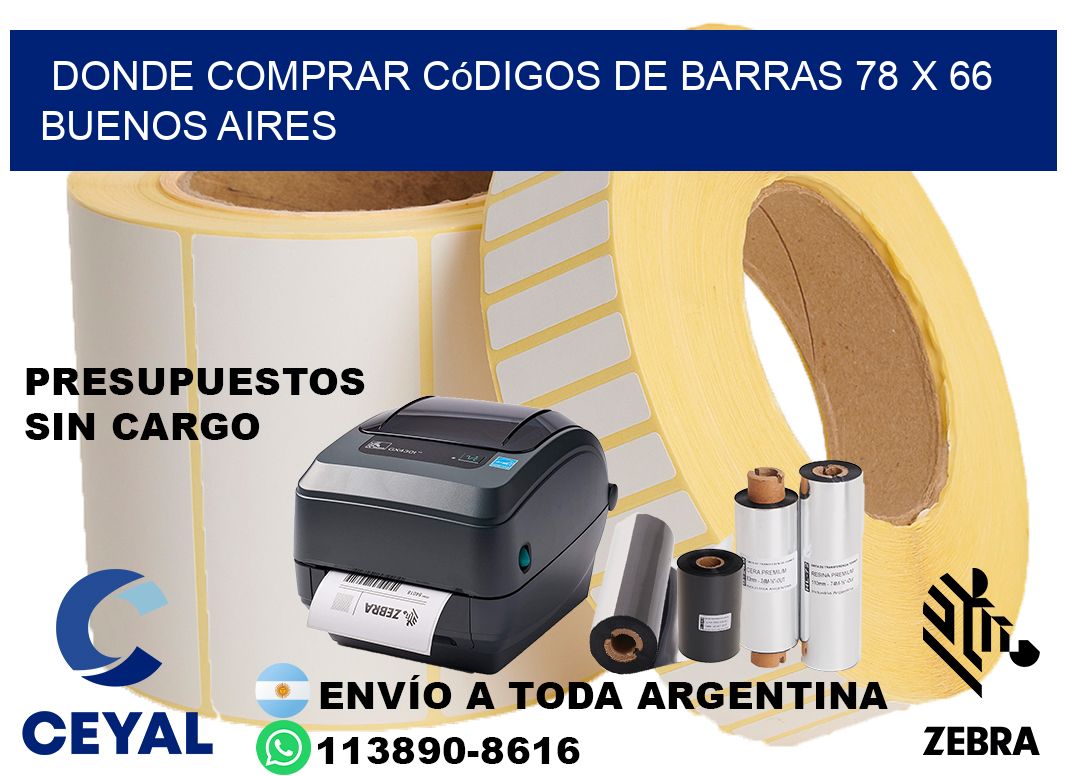 Donde Comprar códigos de barras 78 x 66 Buenos Aires