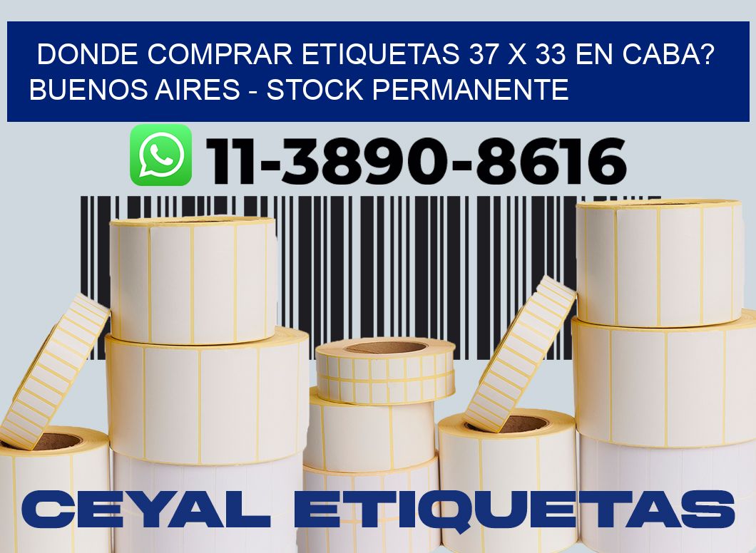 Donde Comprar etiquetas 37 x 33 en CABA? Buenos Aires - Stock permanente
