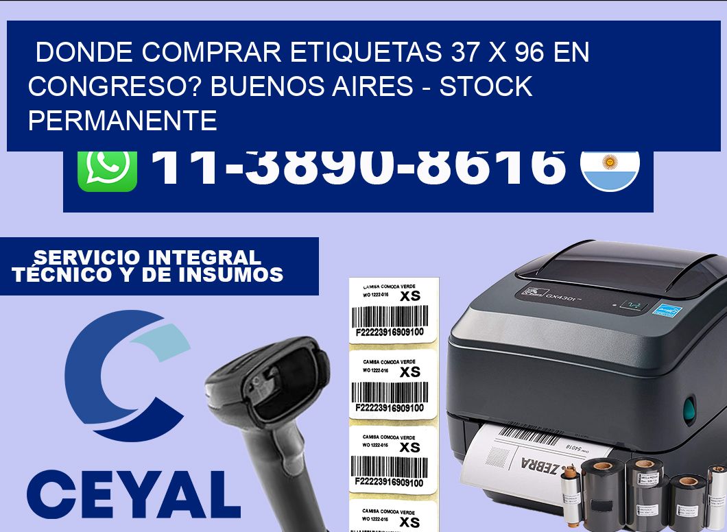 Donde Comprar etiquetas 37 x 96 en CONGRESO? Buenos Aires – Stock permanente