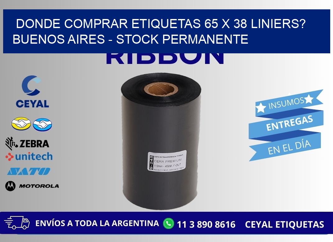Donde Comprar etiquetas 65 x 38 LINIERS? Buenos Aires - Stock permanente