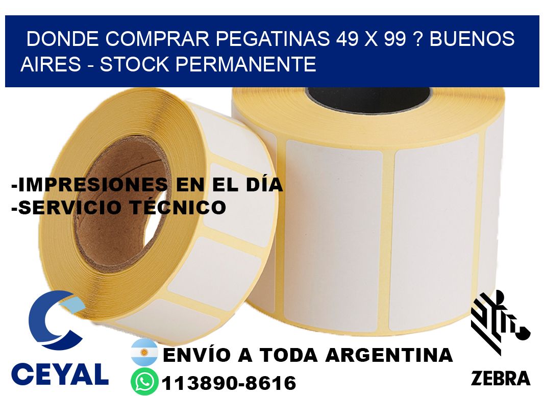 Donde Comprar pegatinas 49 x 99 ? Buenos Aires - Stock permanente