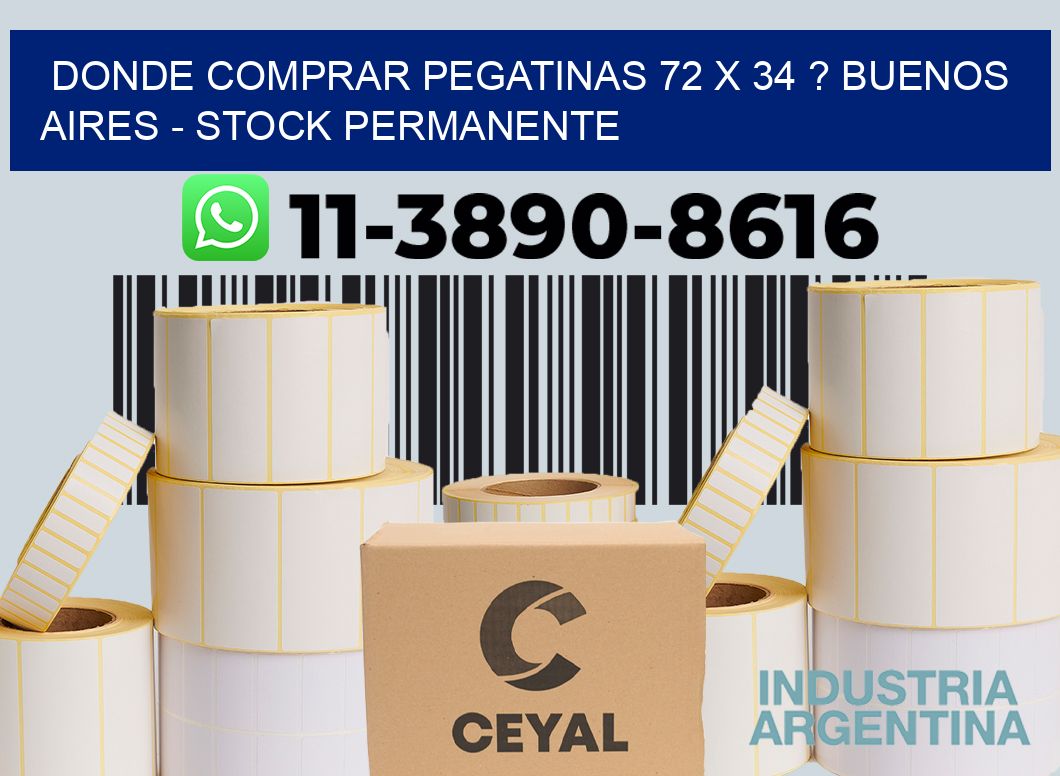 Donde Comprar pegatinas 72 x 34 ? Buenos Aires - Stock permanente