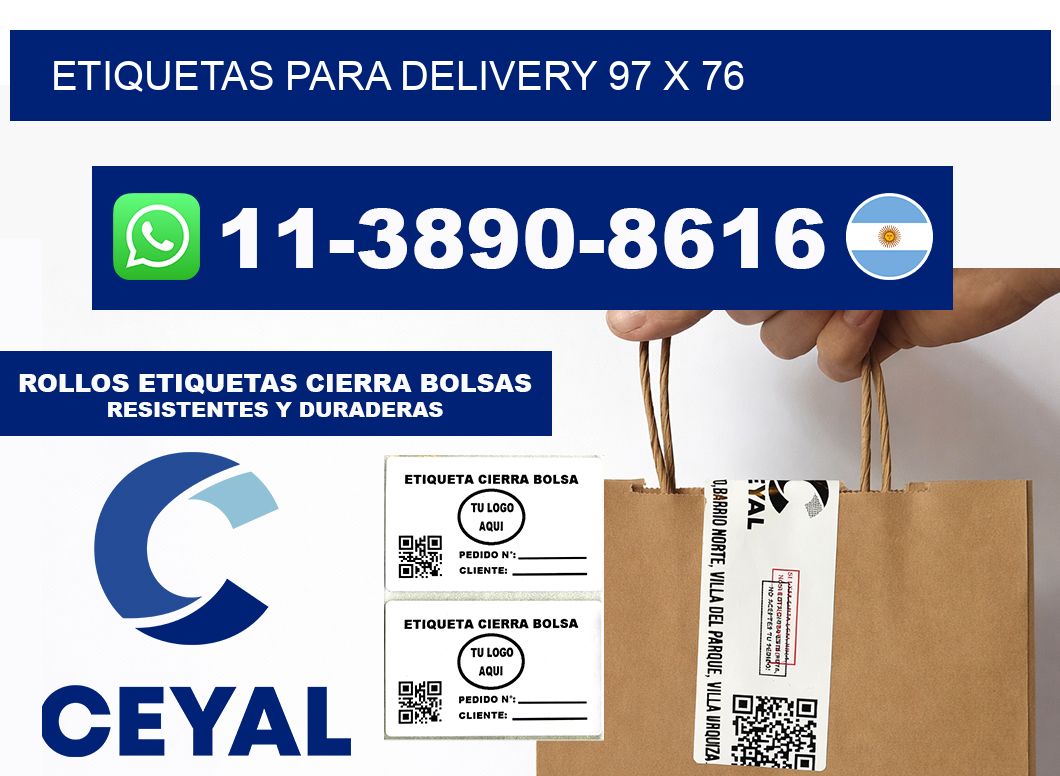 ETIQUETAS PARA DELIVERY 97 x 76