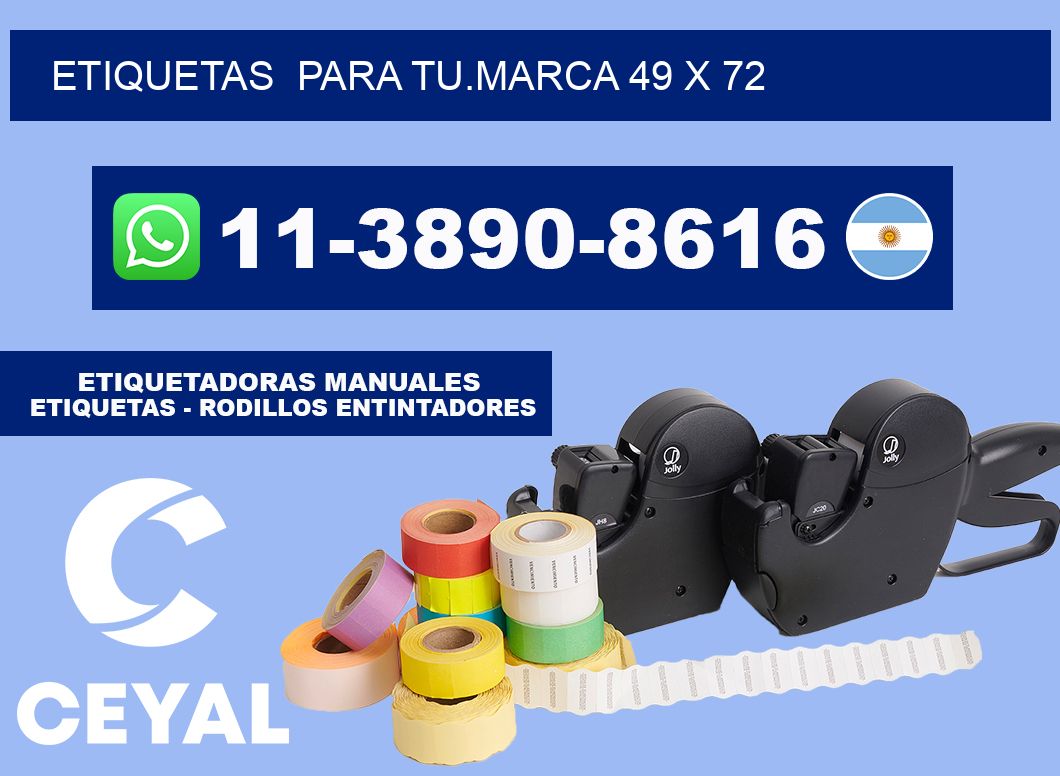Etiquetas para tu.marca 49 x 72