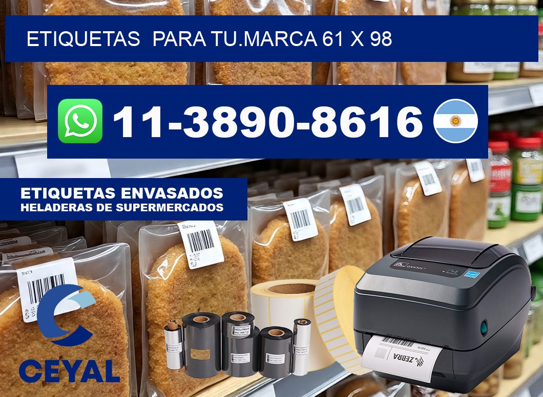 Etiquetas  para tu.marca 61 x 98