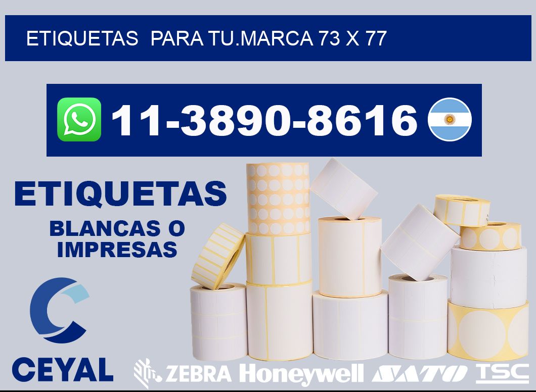 Etiquetas  para tu.marca 73 x 77
