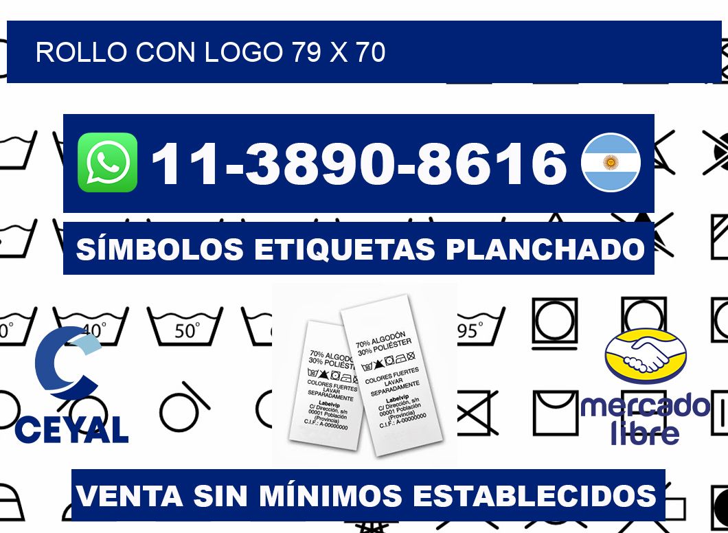 Rollo con logo 79 x 70
