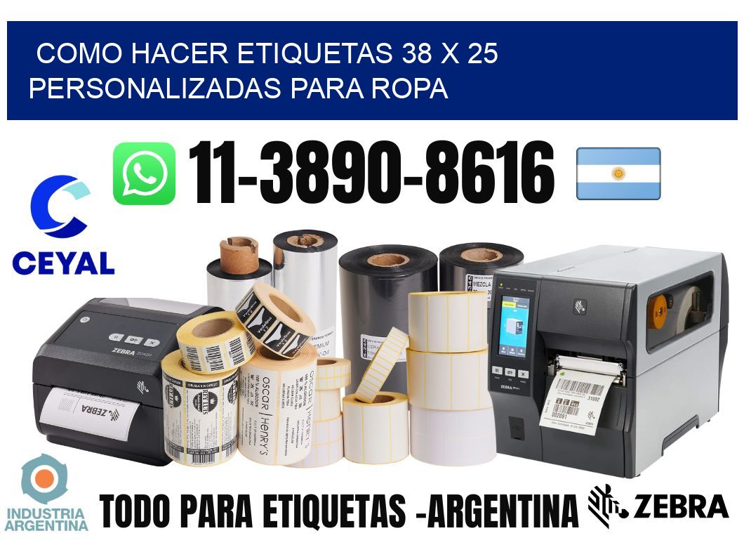 como hacer etiquetas 38 x 25 personalizadas para ropa